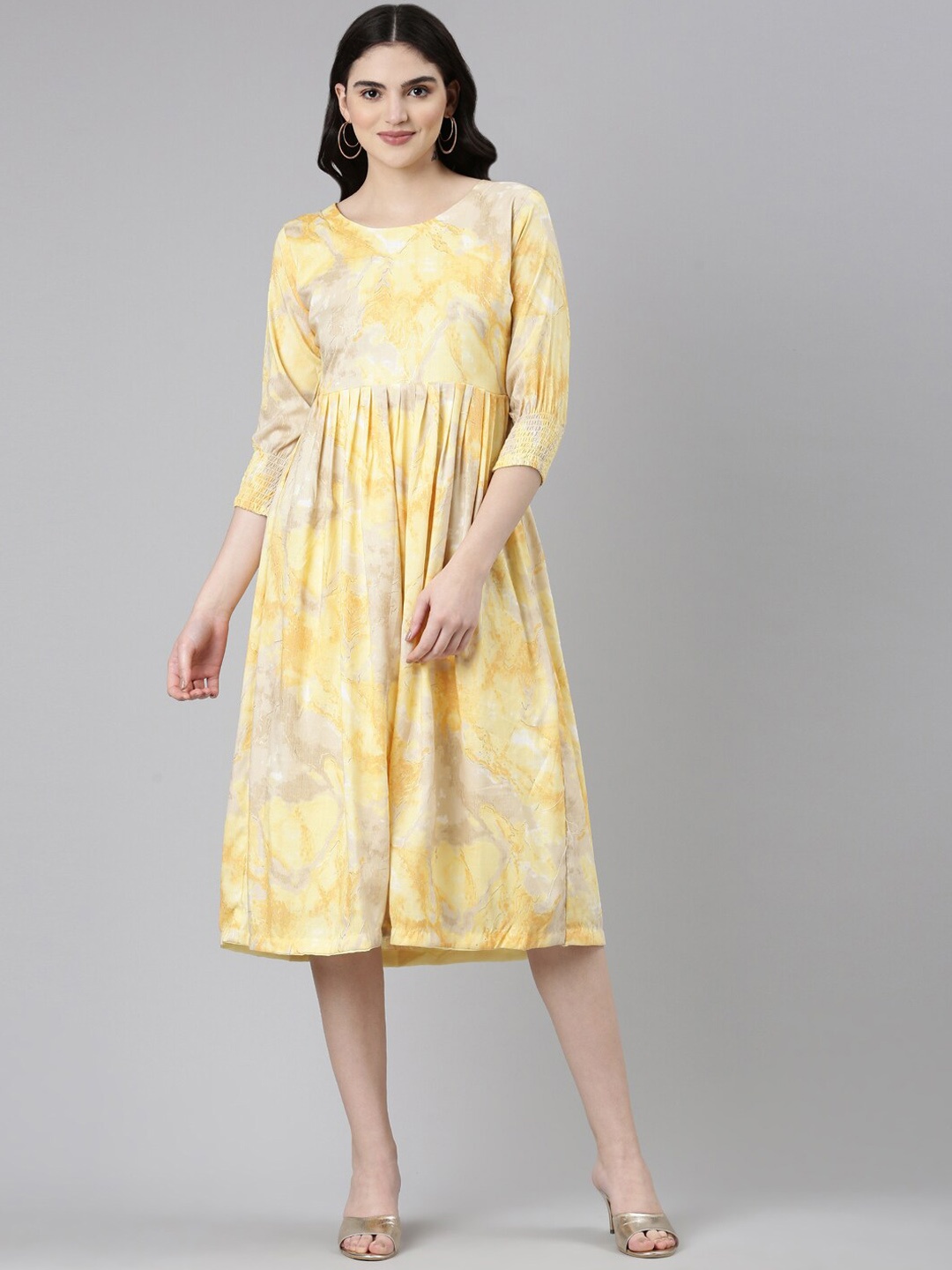 

GOLDSTROMS Kali Dyed Ethnic Dress, Yellow