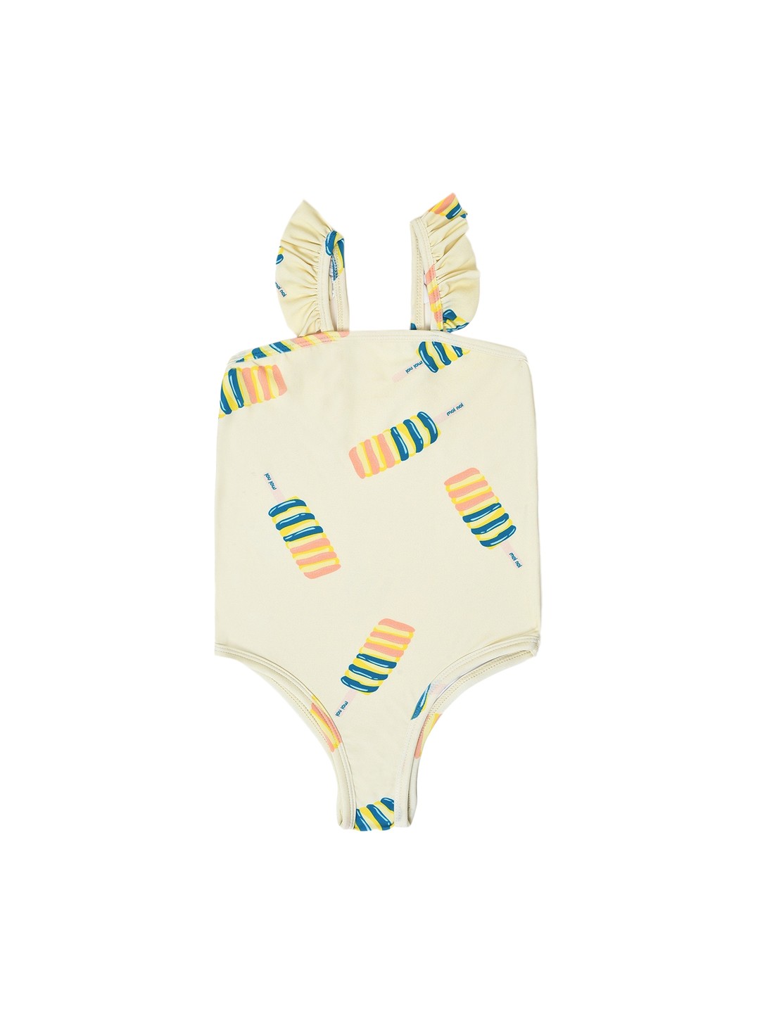 

MiArcus Girls Abstract Printed Bodysuit, Yellow
