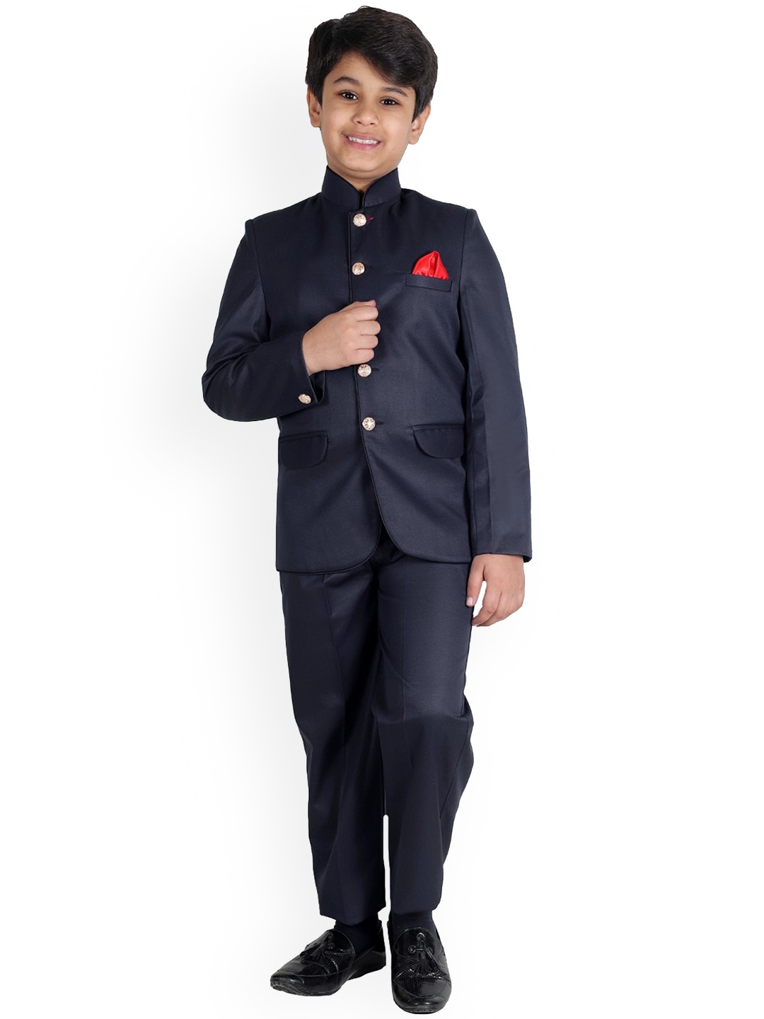 

BAESD Boys Single Breasted 2 Piece Suit, Blue