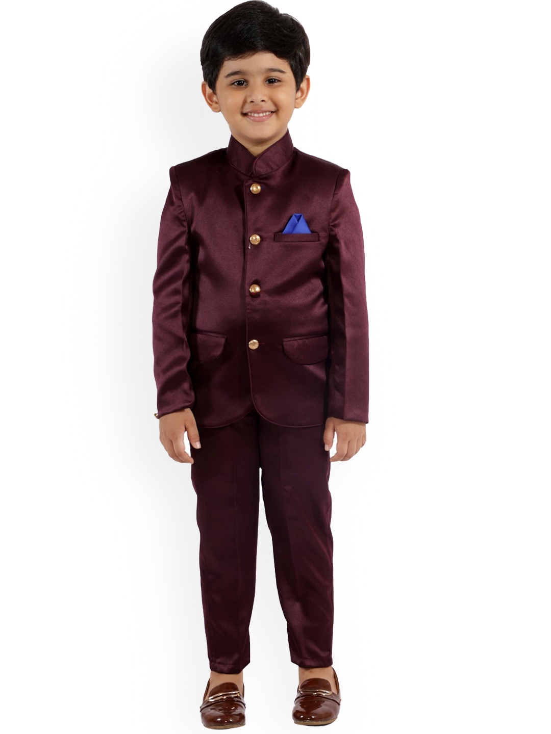 

BAESD Boys Two-Piece Party Suit, Burgundy