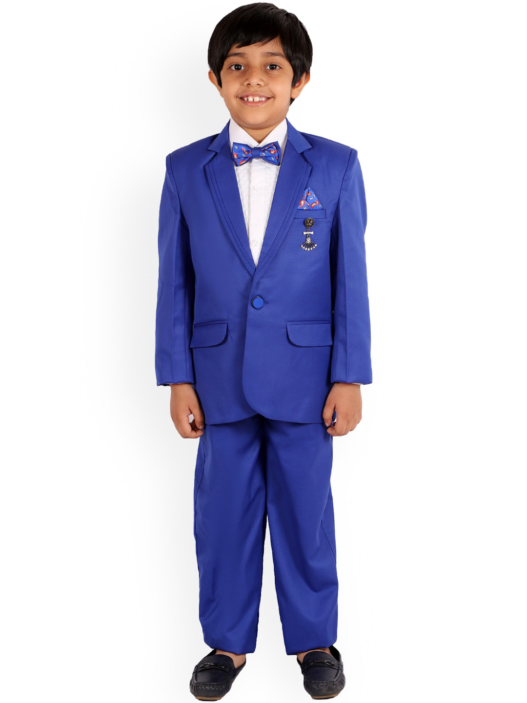 

BAESD Boys Single Breasted 5-Piece Party Suits, Blue