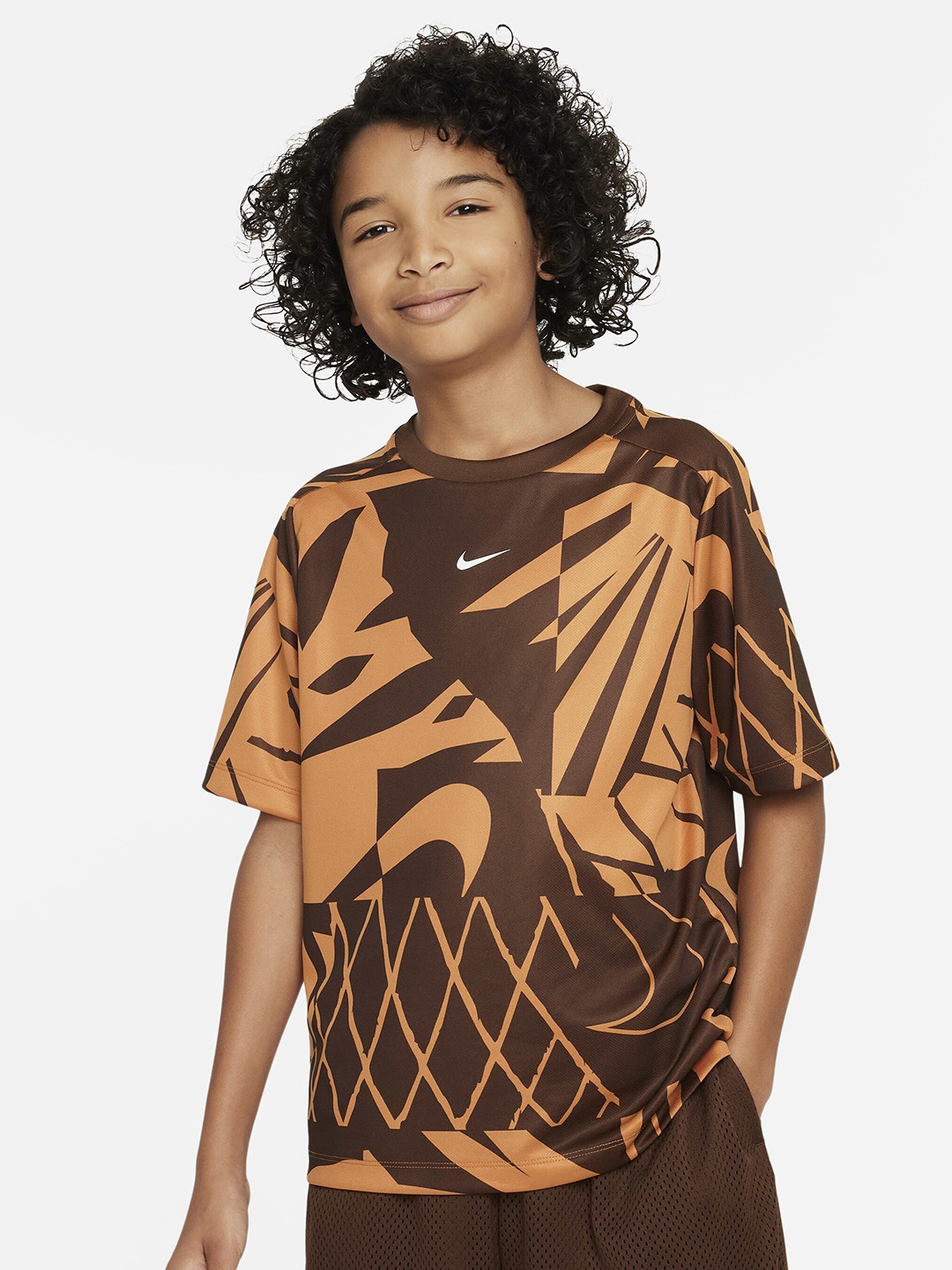 

Nike Boys Dri-FIT Multi+ Older Kids T-Shirt, Brown
