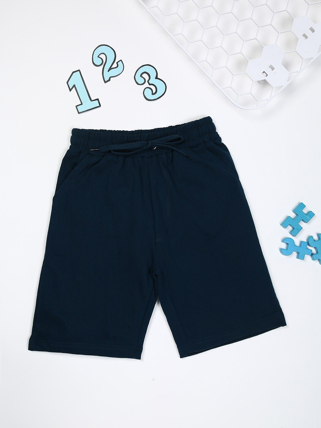 

Urban Dog Boys Mid-Rise Cotton Shorts, Blue