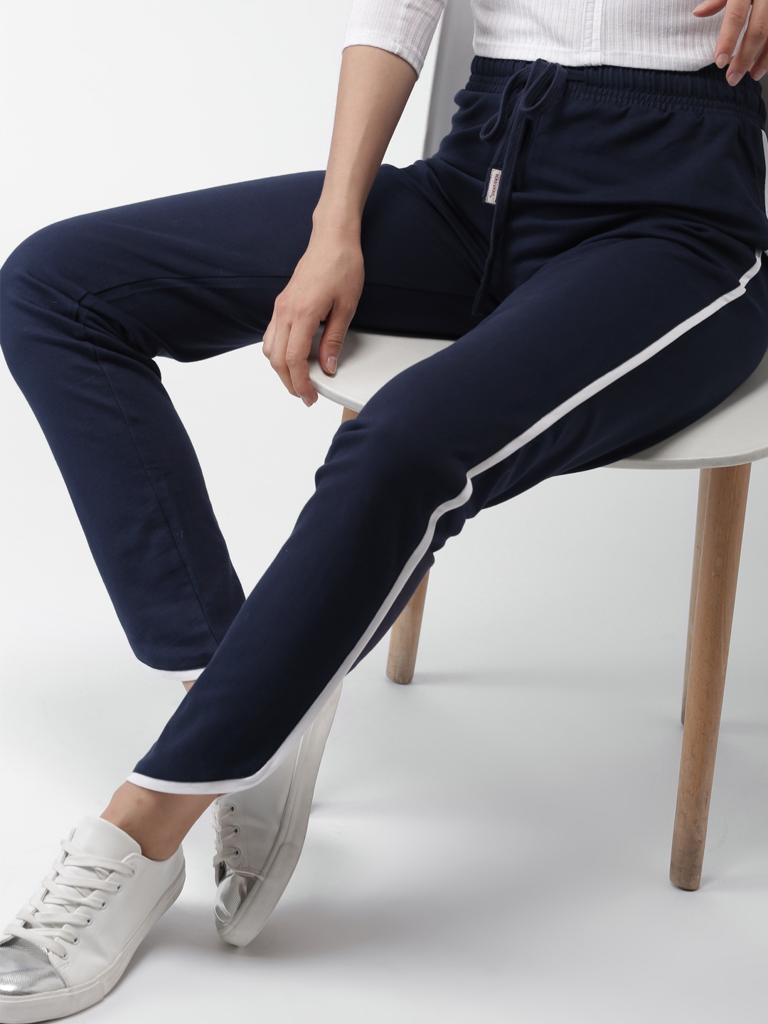 

Harvard Navy Solid Trackpants, Navy blue