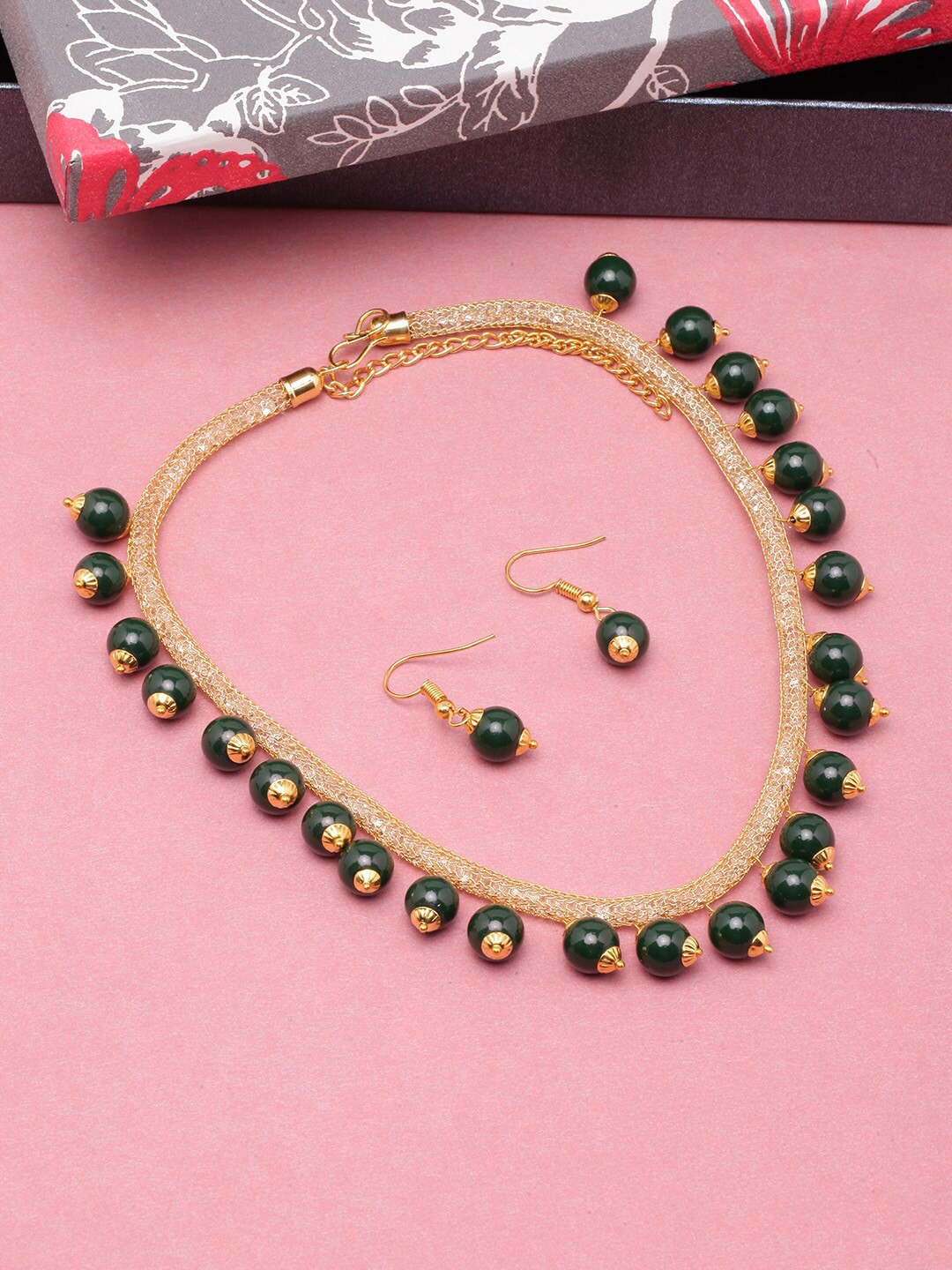 

DIVA WALK Gold-Plated Beaded Jewellery Set