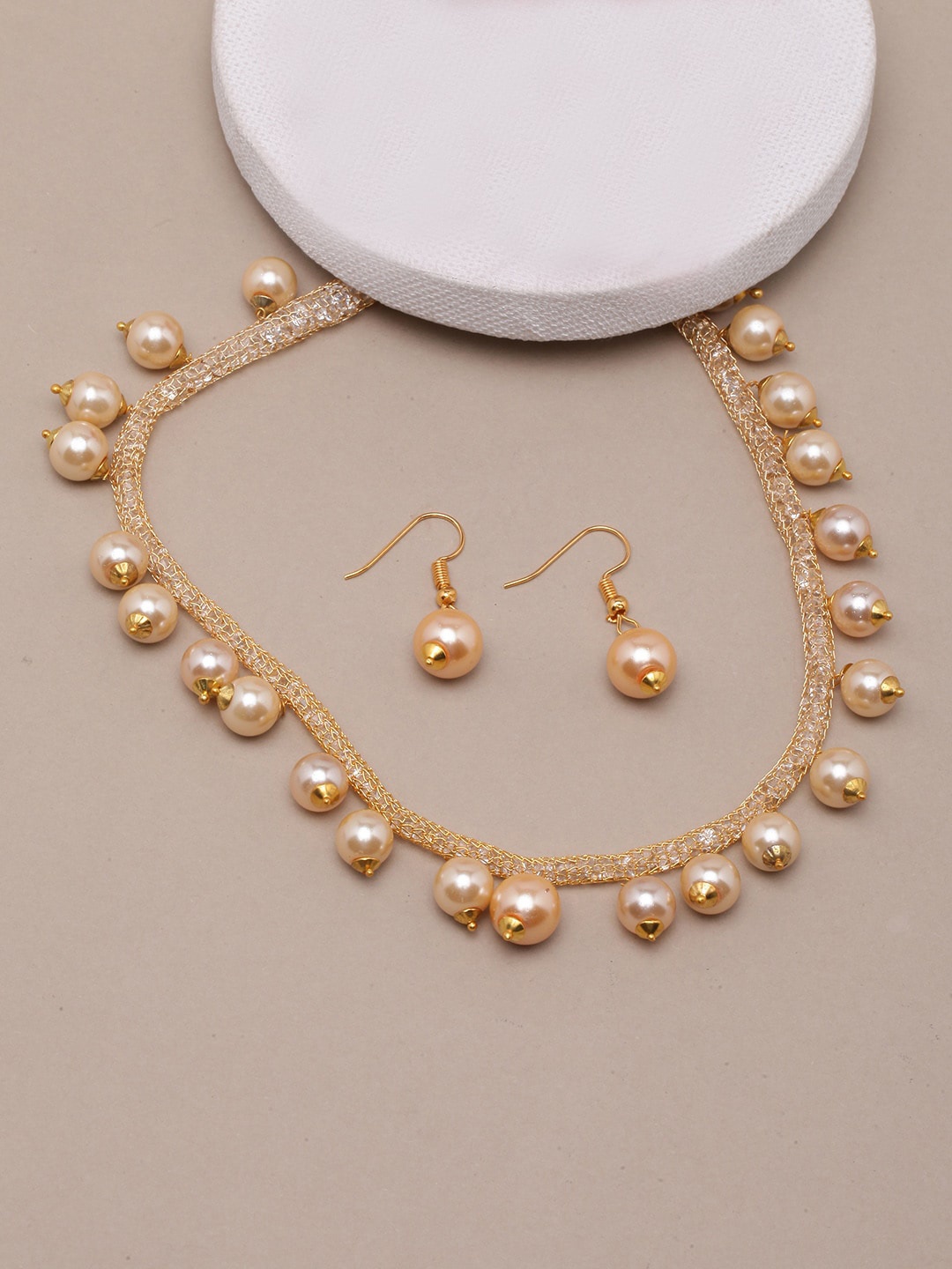 

DIVA WALK Gold-Plated Beaded Jewellery Set