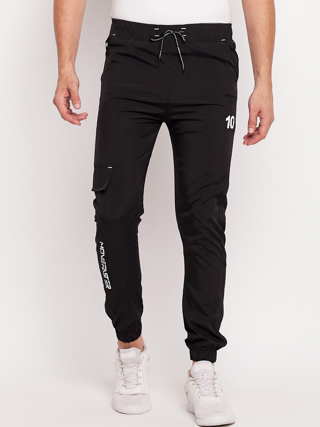 

Camey Men Cargo Tapered Fit Sports Joggers, Black