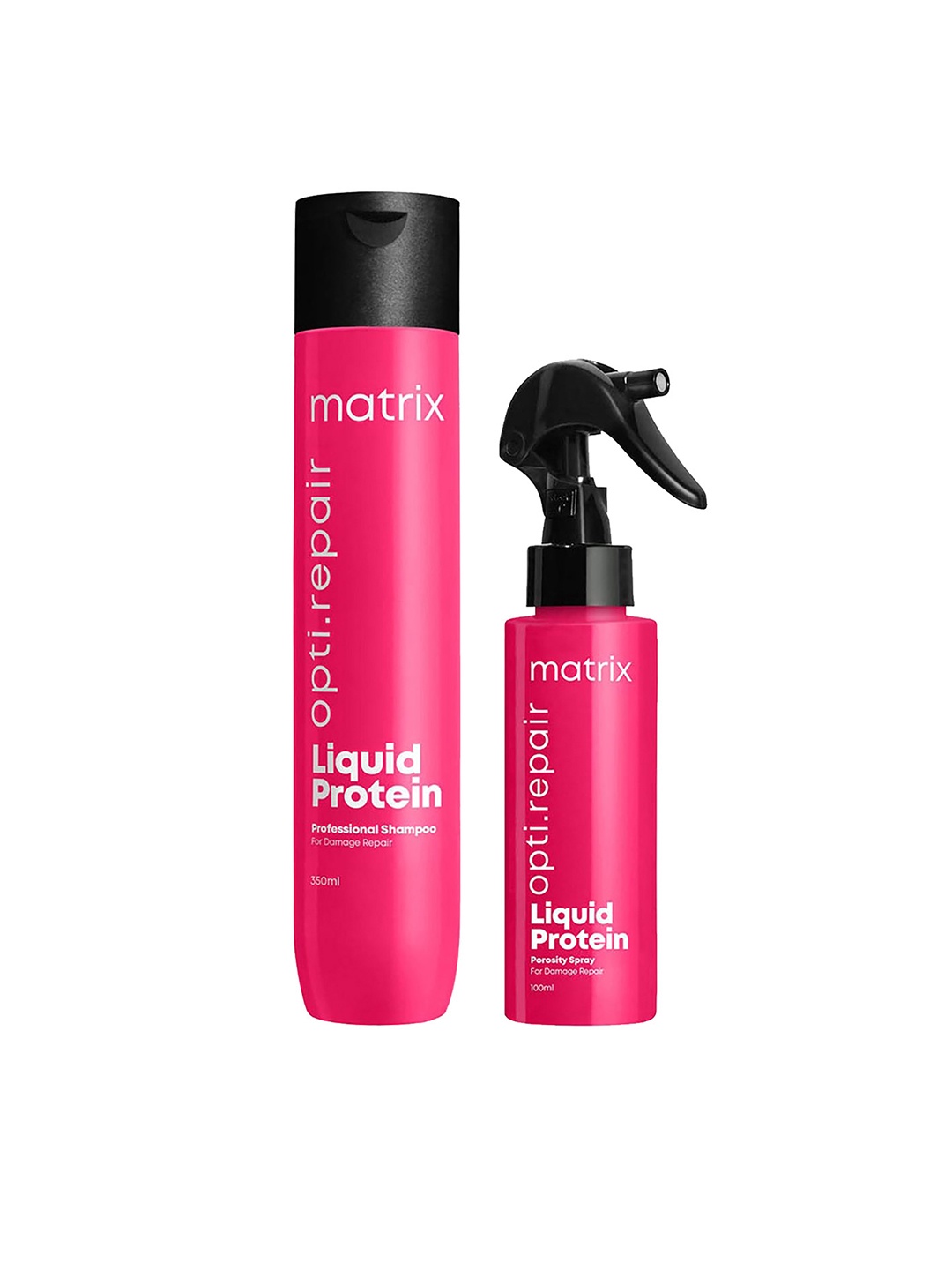 

MATRIX Set of Opti.repair Liquid Protein Professional Shampoo & Porosity Hair Spray, Pink