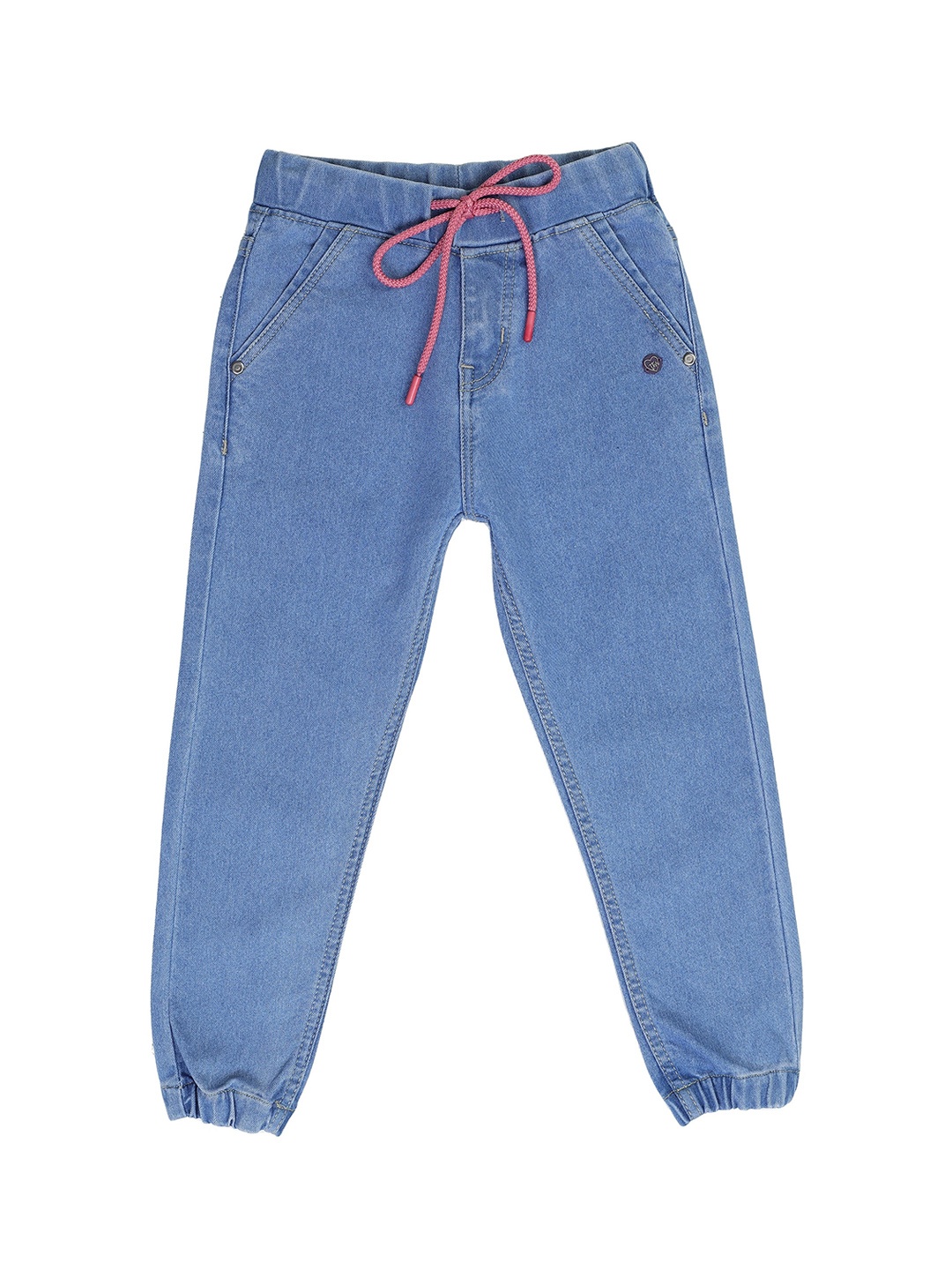 

toothless Girls Mid Rise Clean Look Denim Joggers, Blue