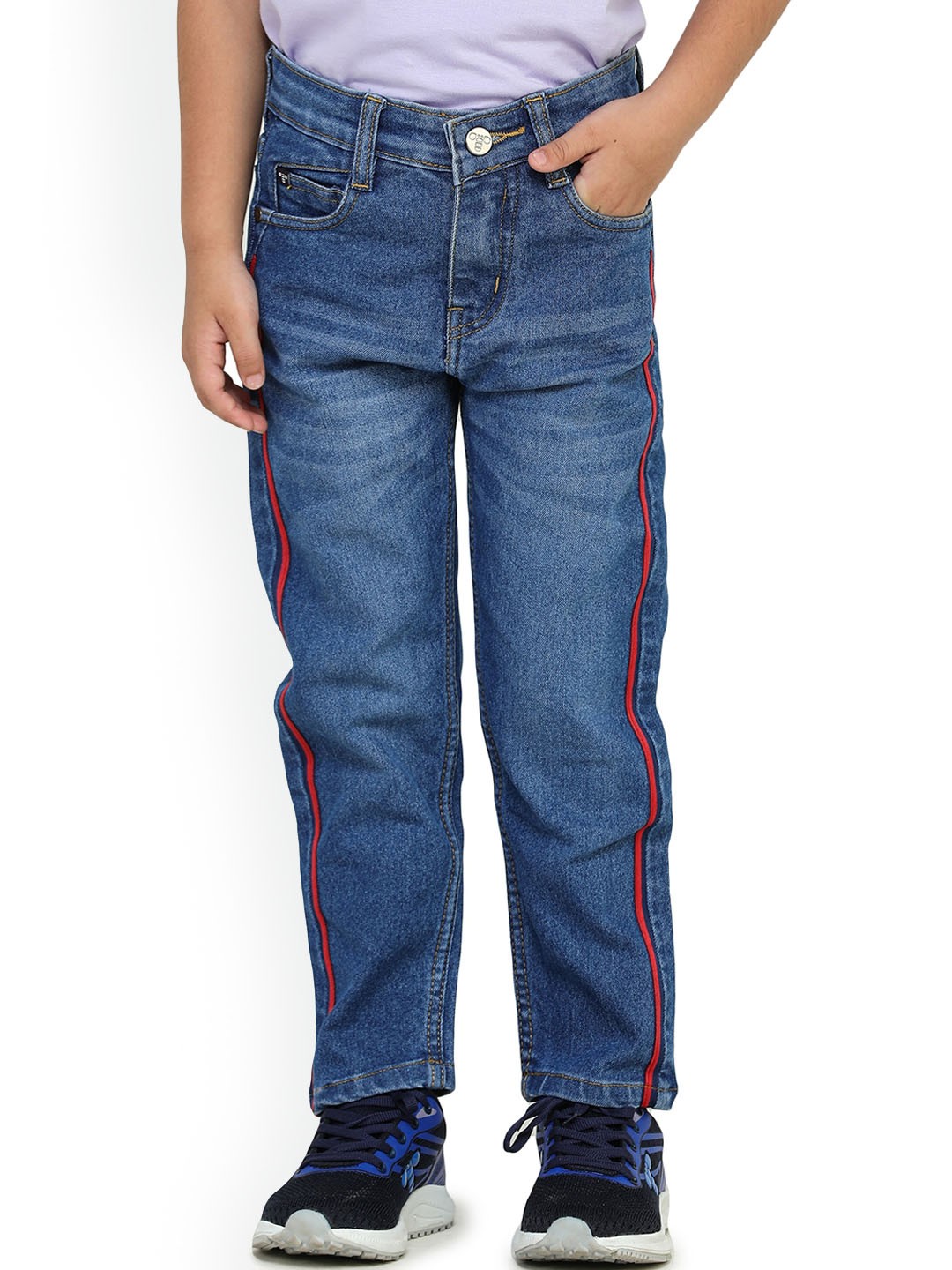 

toothless Boys Mid Rise Clean Look Light Fade Denim Jeans, Blue
