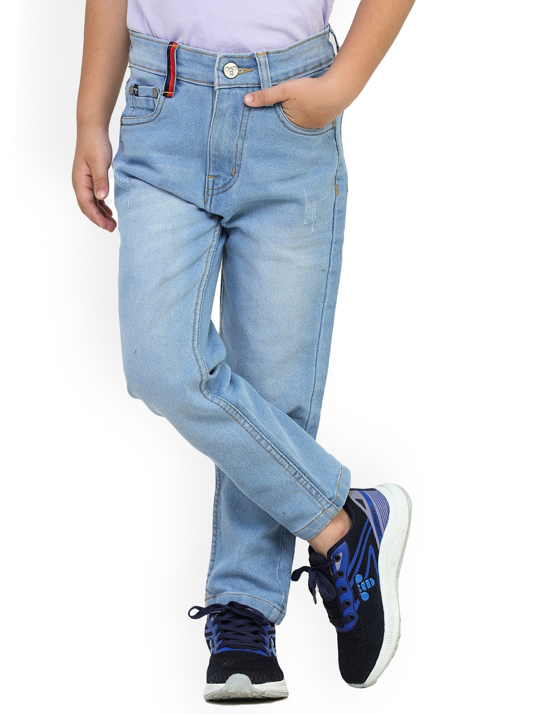 

toothless Boys Mid Rise Clean Look Light Fade Denim Jeans, Blue