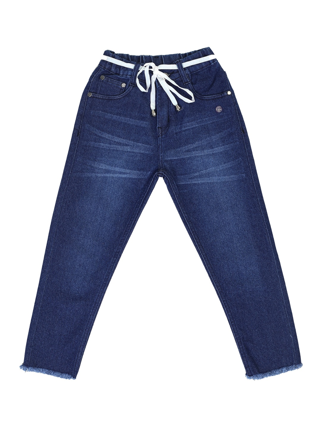 

toothless Girls Mid-Rise Light Fade Clean Look Cotton Jeans, Blue