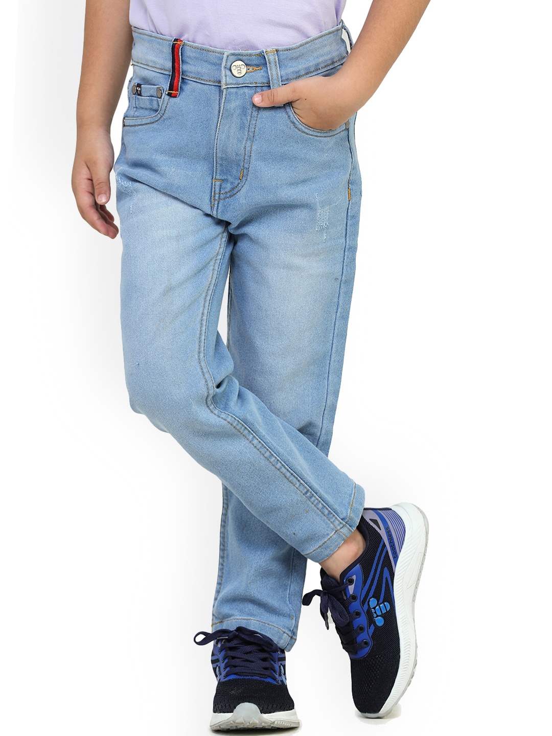 

toothless Boys Mid Rise Clean Look Light Fade Denim Jeans, Blue