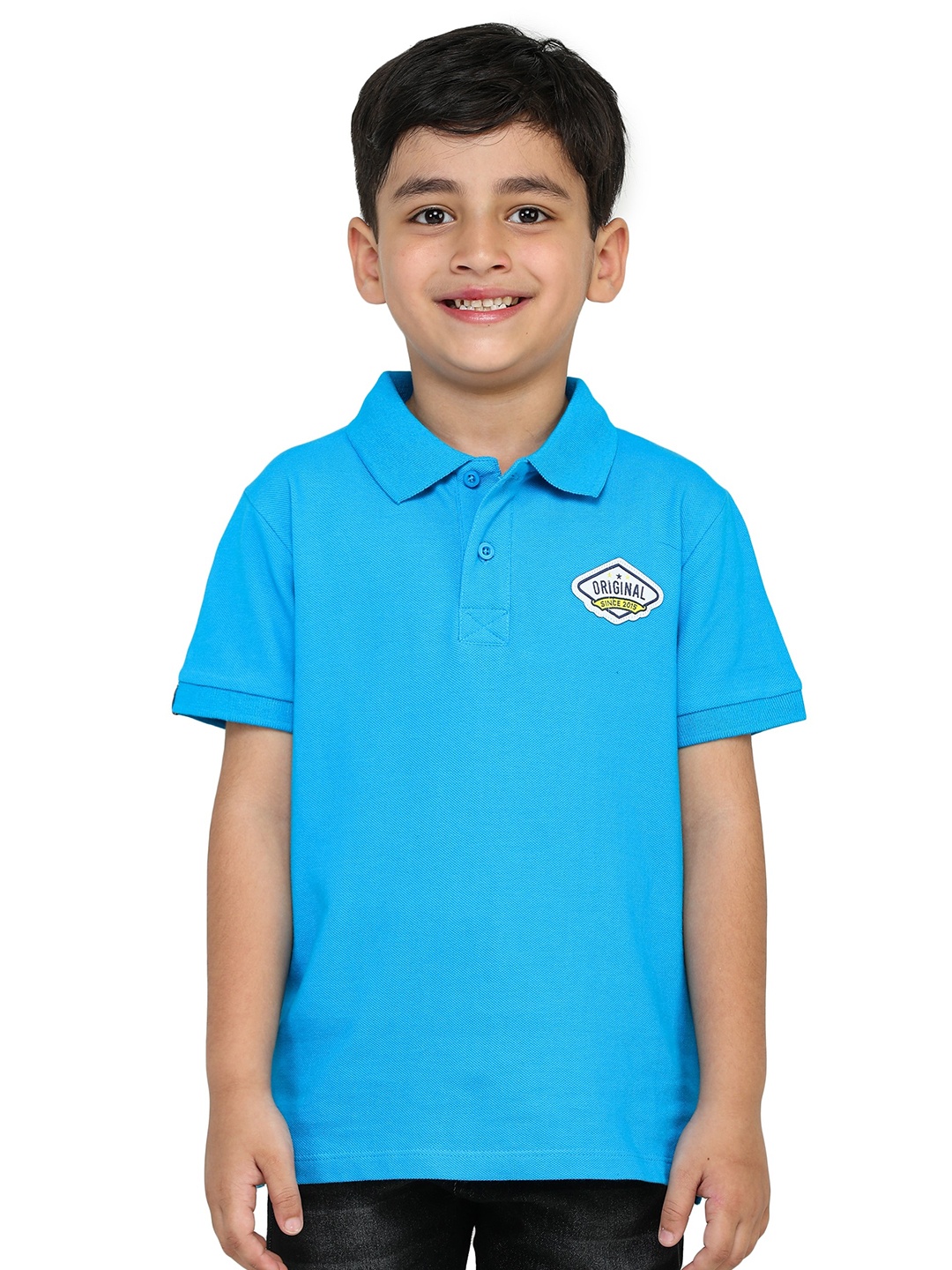 

toothless Boys Polo Collar Cotton T-shirt, Blue