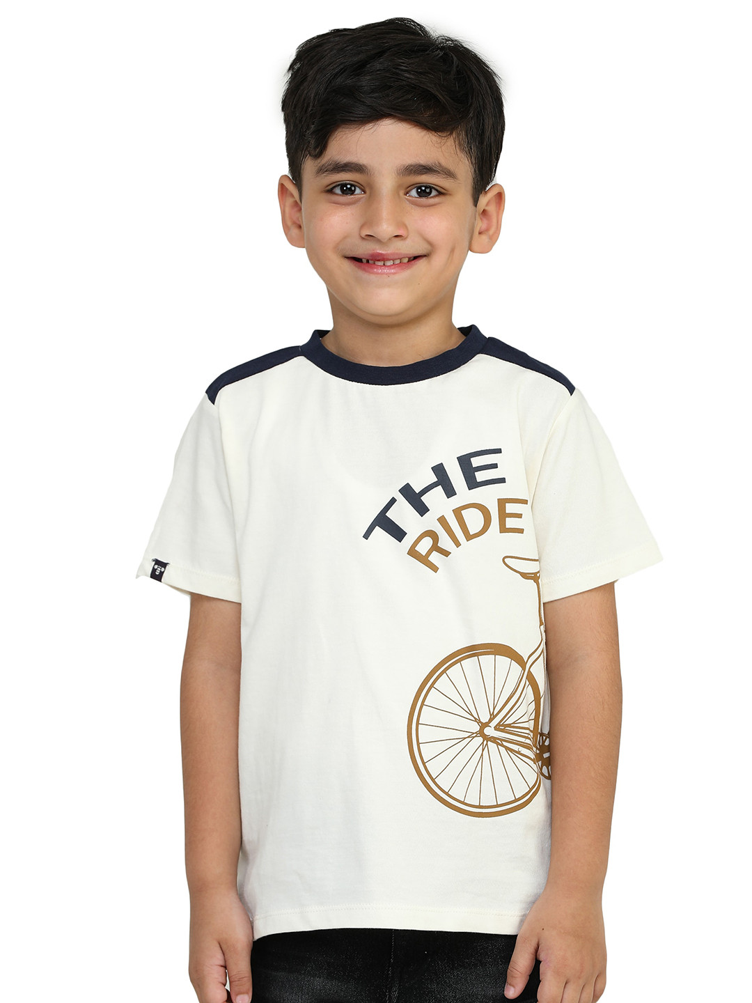 

toothless Boys Graphic Printed Cotton T-shirt, Off white