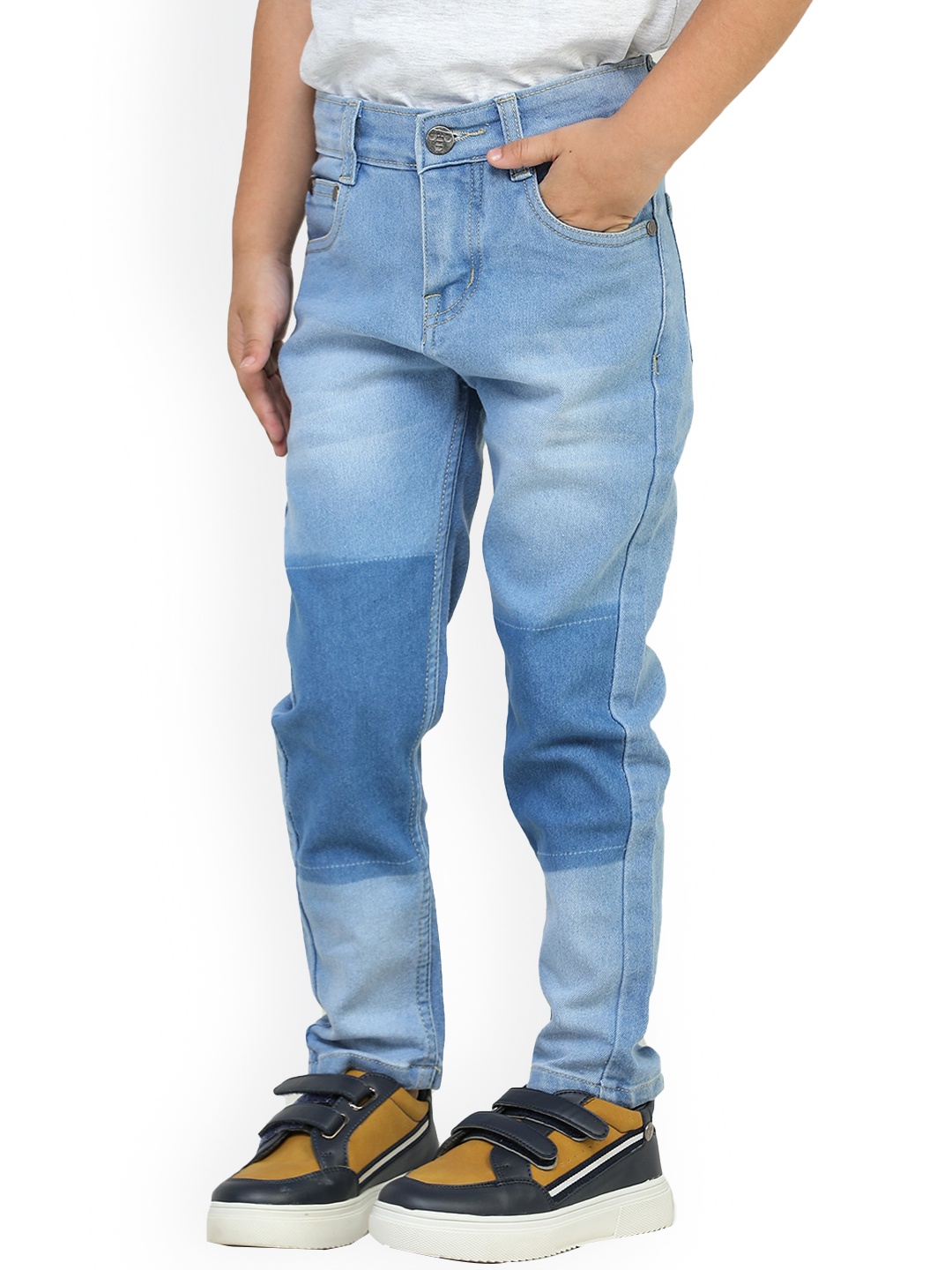 

toothless Boys Clean Look Mid Rise Light Fade Denim Jeans, Blue