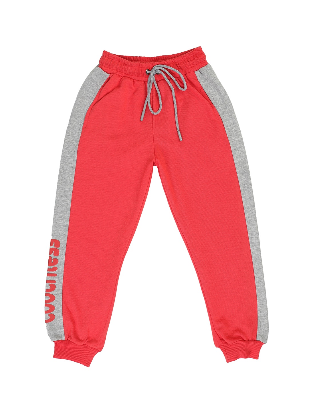 

toothless Girls Mid-Rise Cotton Joggers, Coral