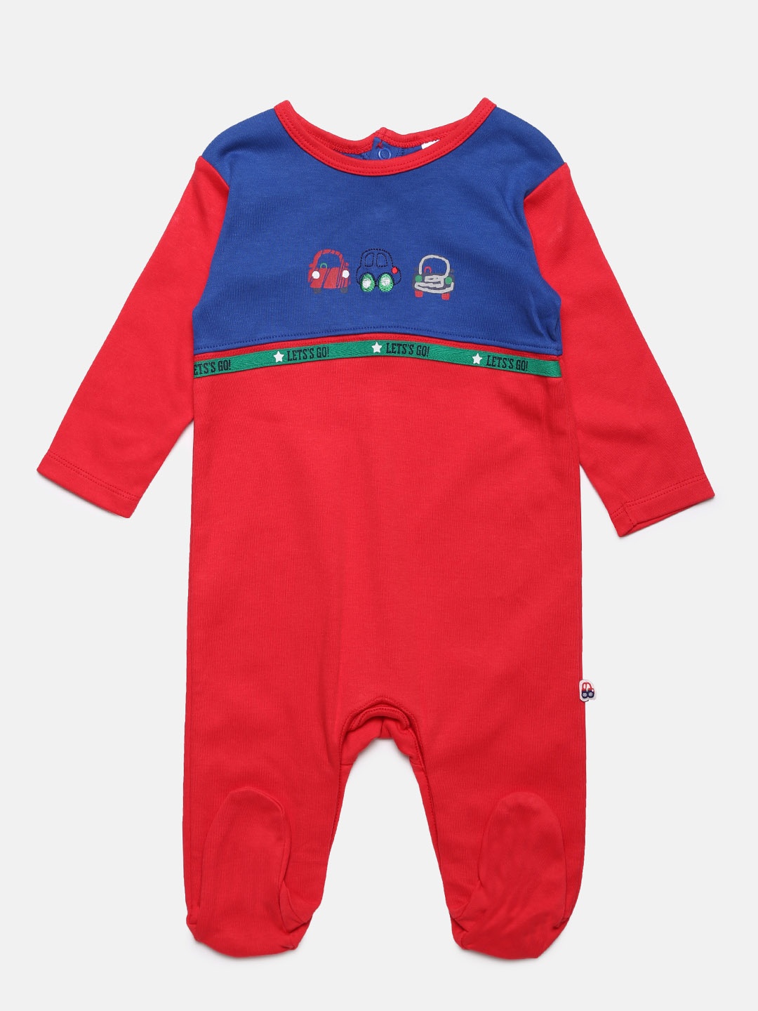 

MINI KLUB Boys Red & Blue Sleepsuit