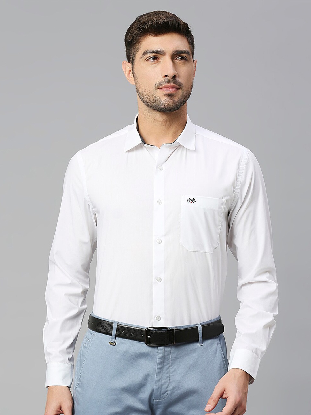 

Thomas Scott Spread Collar Classic Fit Slim Fit Pure Cotton Formal Shirt, White