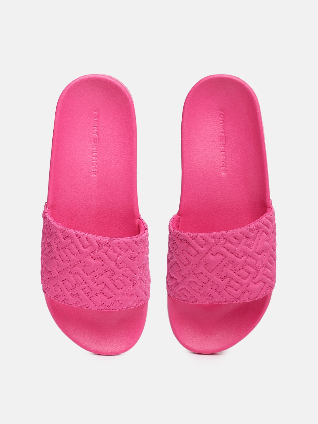 

Tommy Hilfiger Women Self Design Sliders, Pink