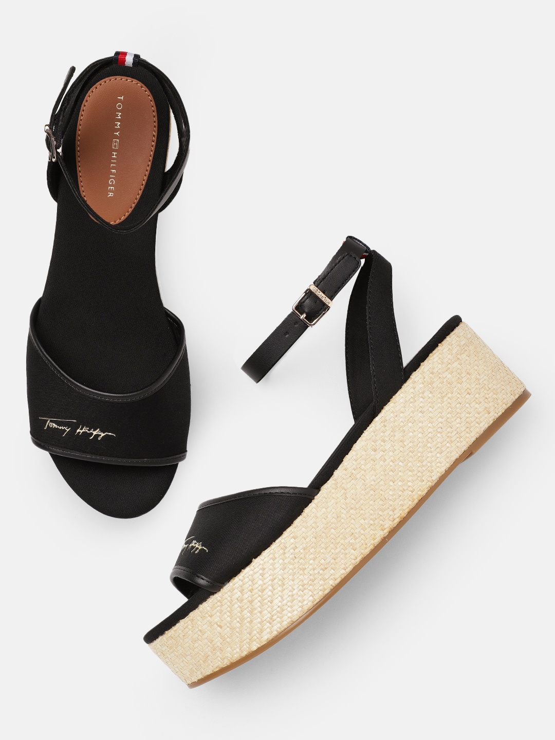 

Tommy Hilfiger Solid Flatform Heels, Black
