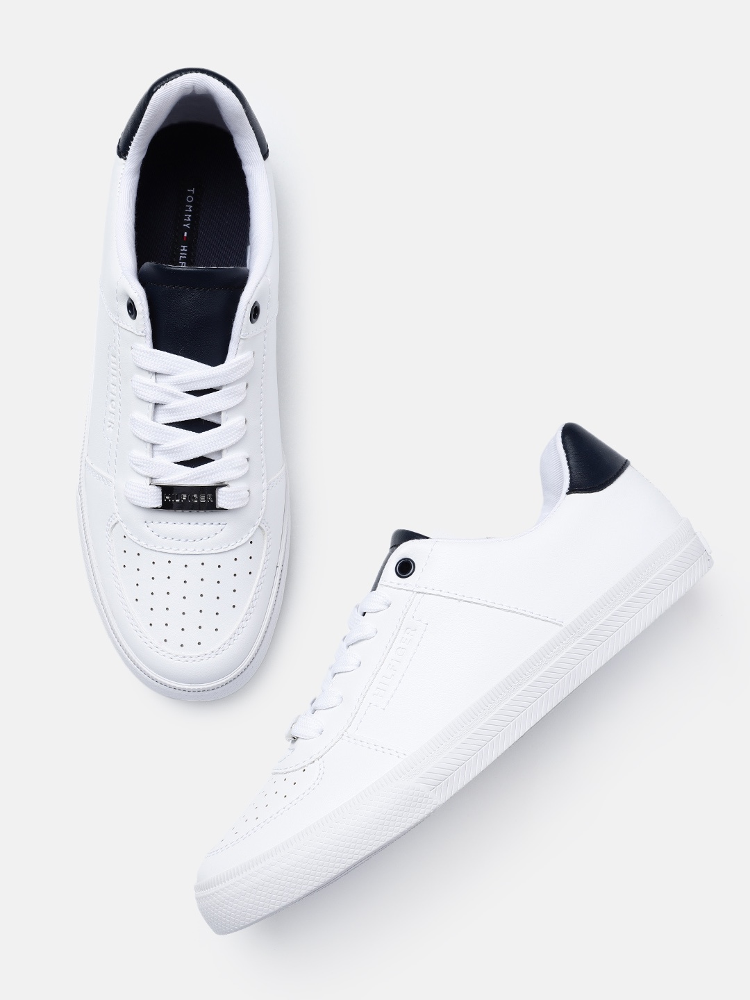 

Tommy Hilfiger Women Perforated Sneakers, White