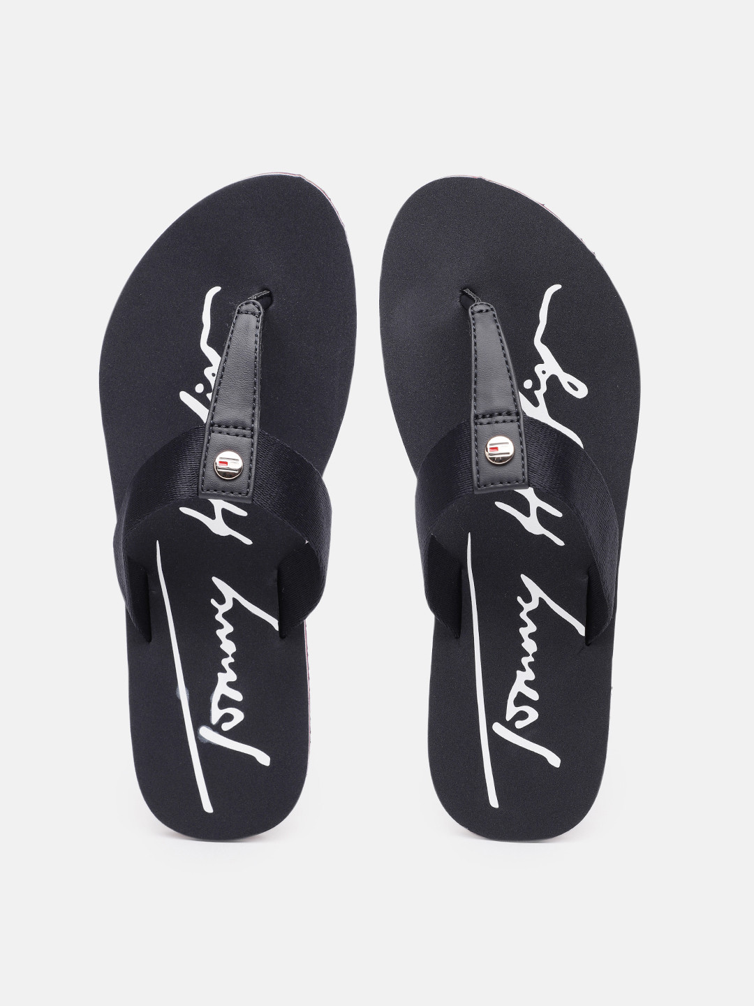 

Tommy Hilfiger Women Printed Thong Flip-Flops, Navy blue