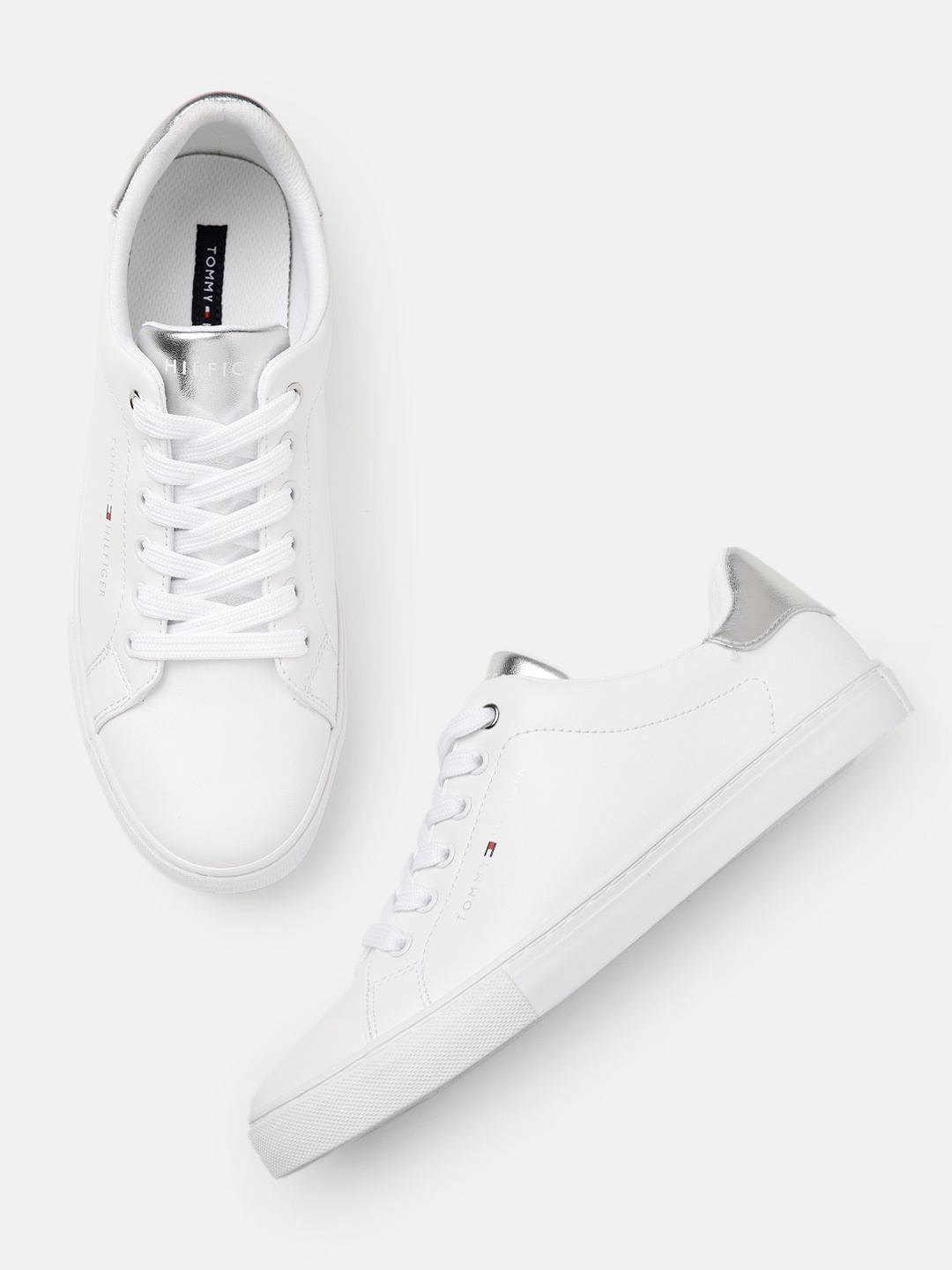 

Tommy Hilfiger Women Solid Sneakers, White