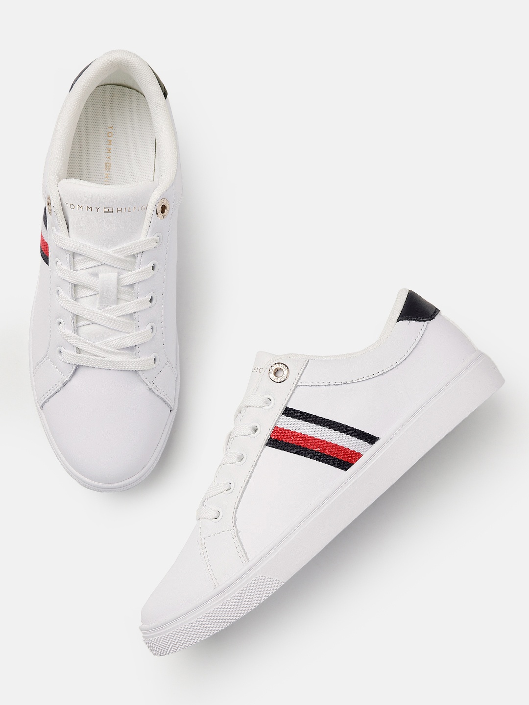 

Tommy Hilfiger Women Solid Sneakers, White