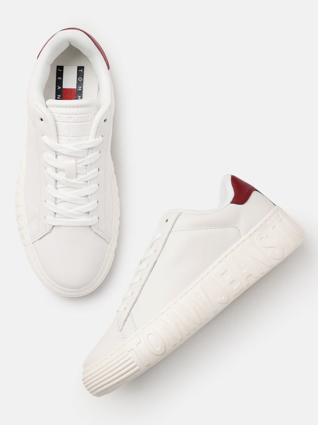 

Tommy Hilfiger Women Solid Sneakers, White
