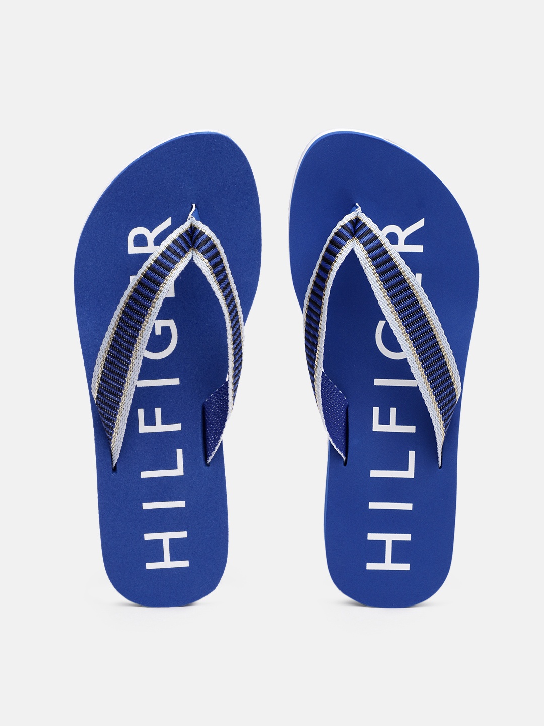 

Tommy Hilfiger Women Woven Design Thong Flip-Flops, Navy blue