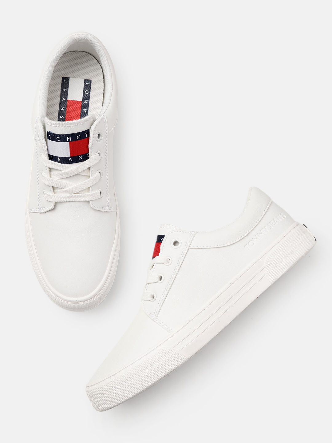 

Tommy Hilfiger Women Solid Sneakers, White