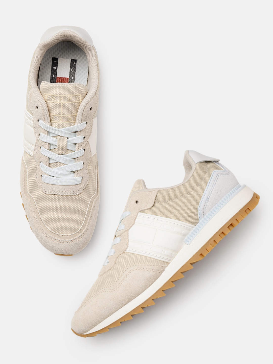

Tommy Hilfiger Women Suede Sneakers, Beige
