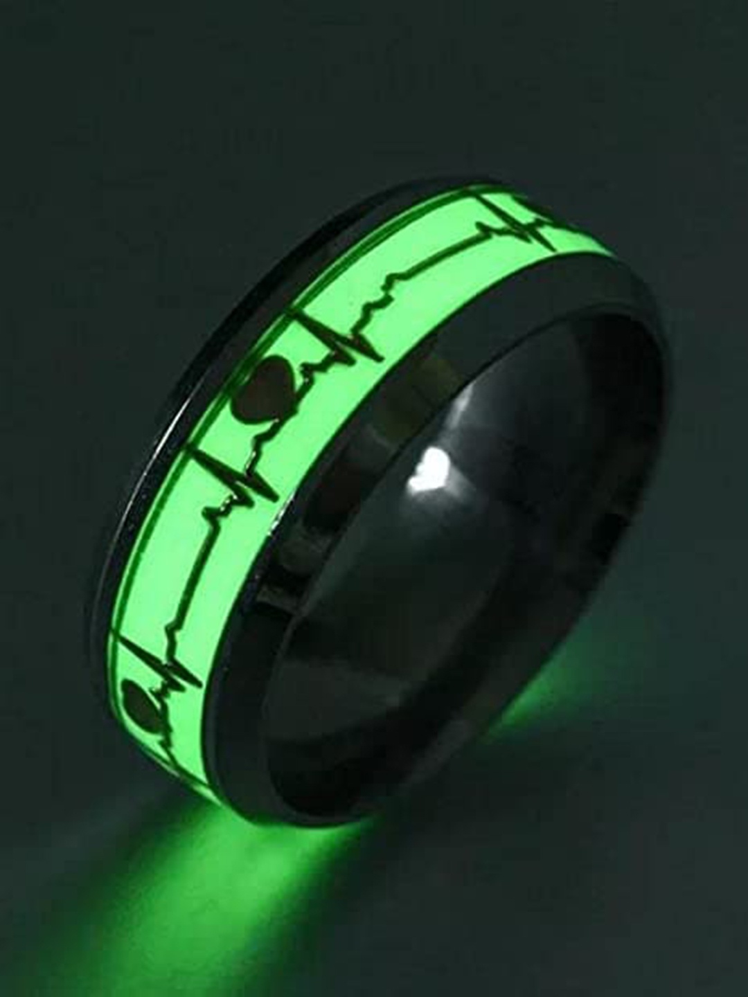 

VIEN Silver-Plated Heartbeat Finger Ring