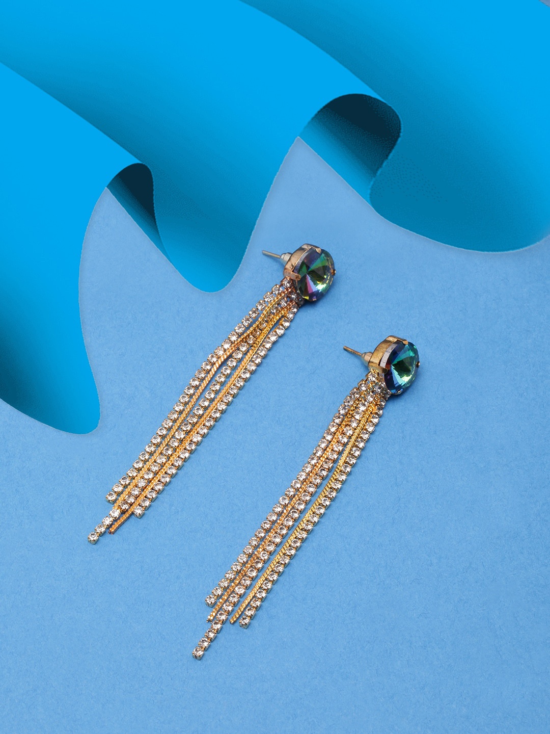 

DIVA WALK Gold-Plated Contemporary Drop Earrings
