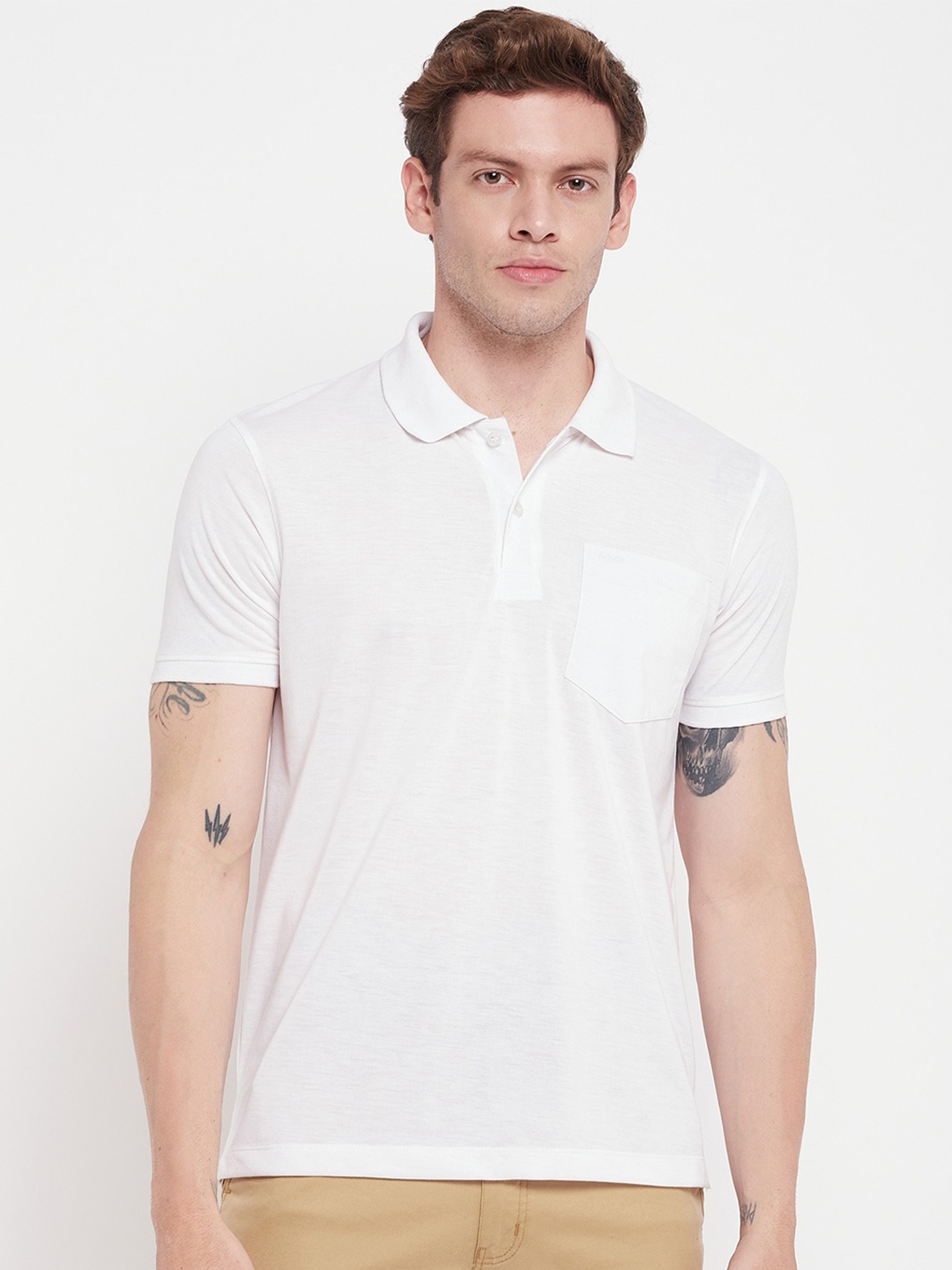 

Adobe Polo Collar T-Shirt, White