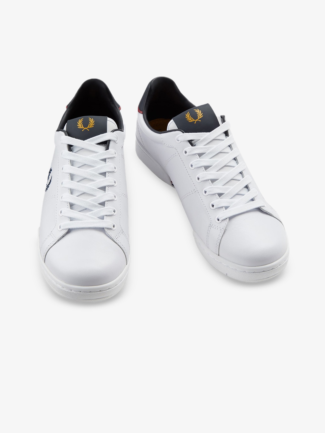 

Fred Perry Men Leather Tennis Sneakers, White