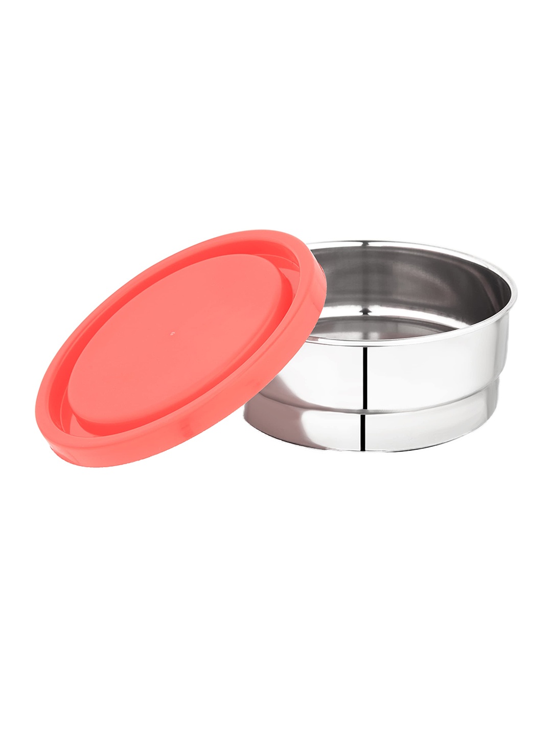 

SUGAR Homeware Get Eat Blue 2-Pcs Stainless Steel Containers With Lid- 300ml each, Red