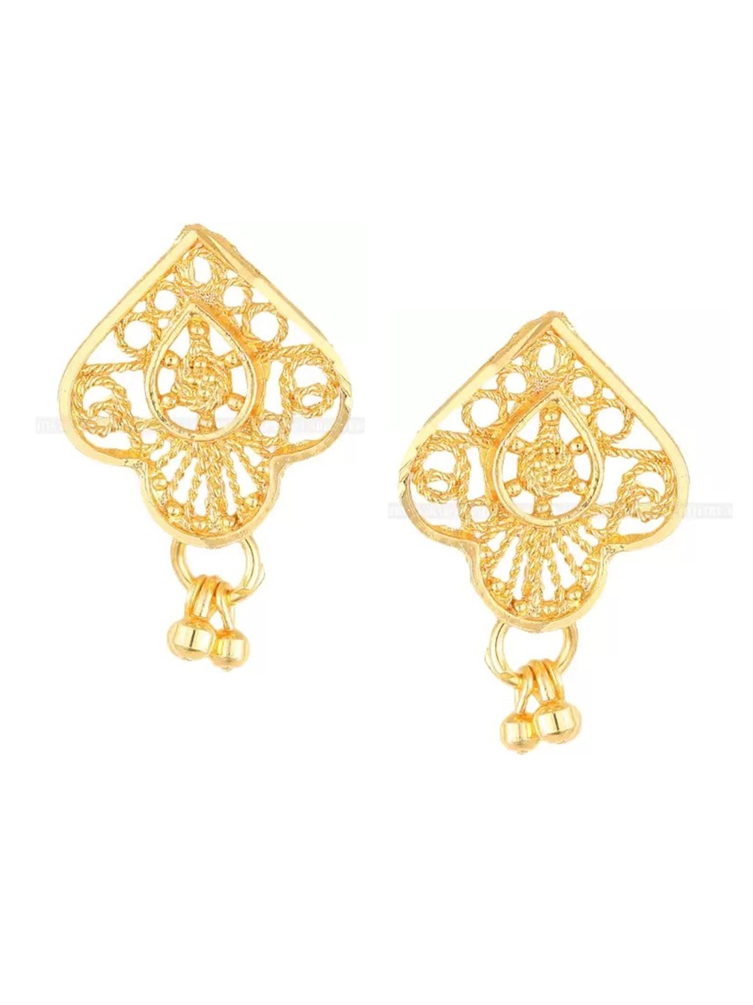 

Vighnaharta Gold-Plated Contemporary Drop Earrings