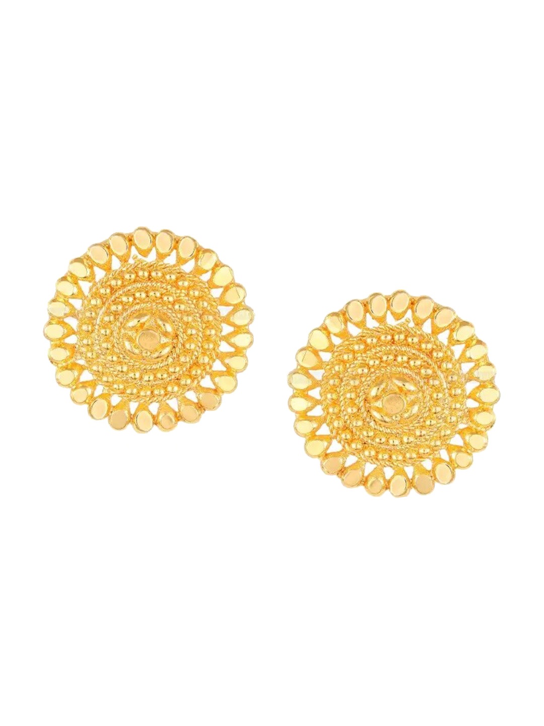 

Vighnaharta Gold-Plated Floral Shaped Studs Earrings