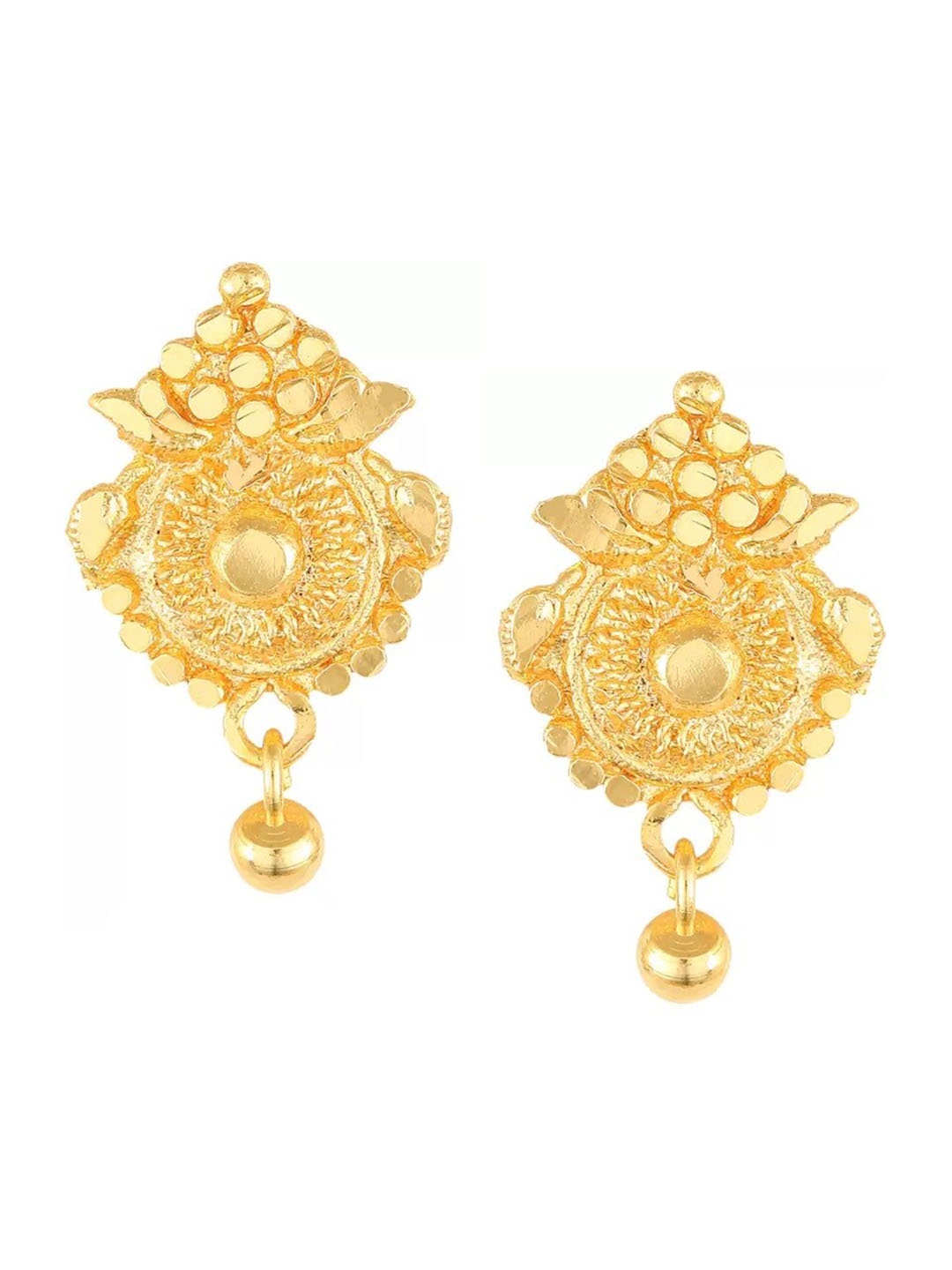 

Vighnaharta Gold-Plated Floral Studs