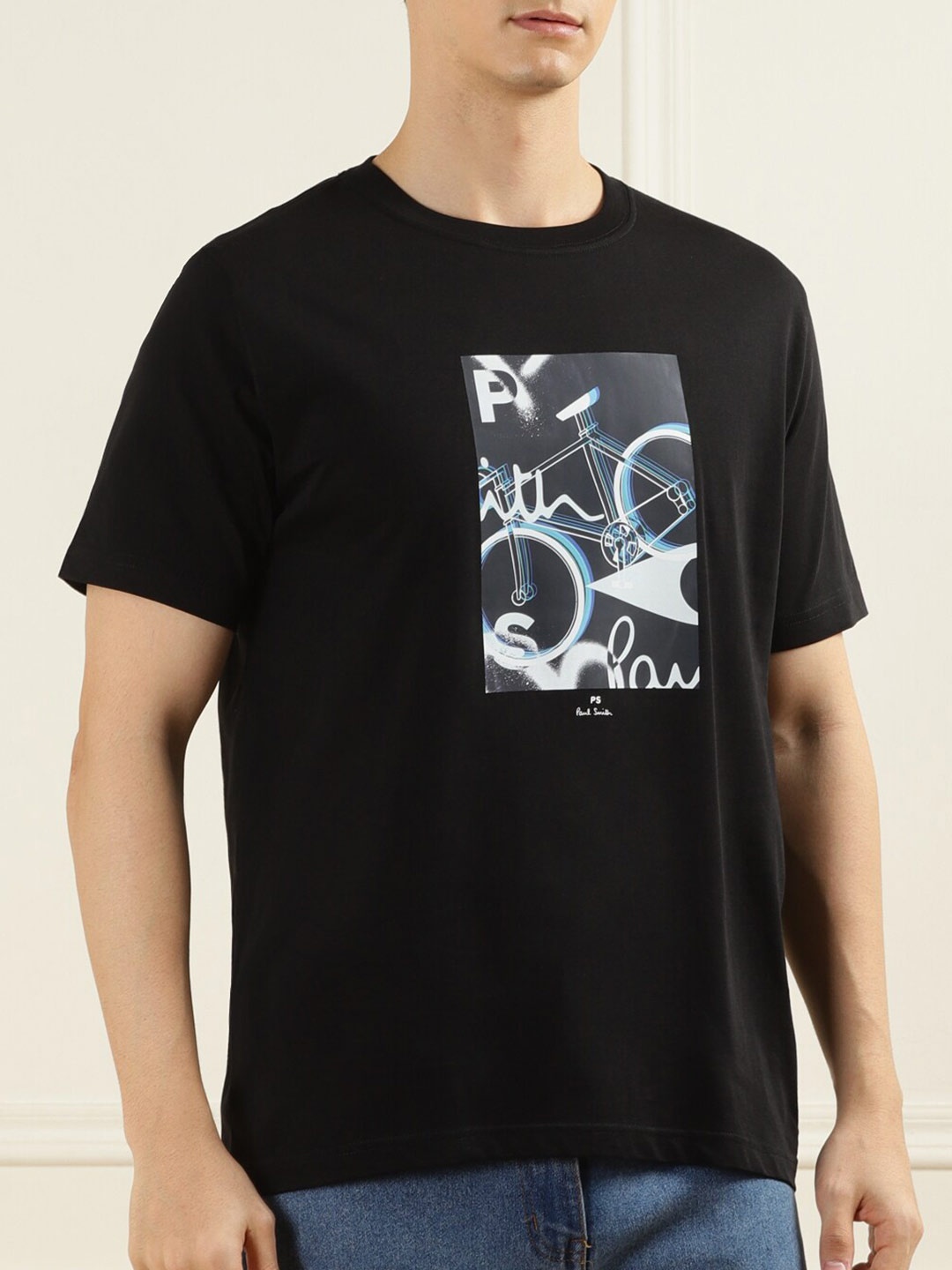 

PS By Paul Smith Conversational Printed Pure Cotton T-shirt, Black