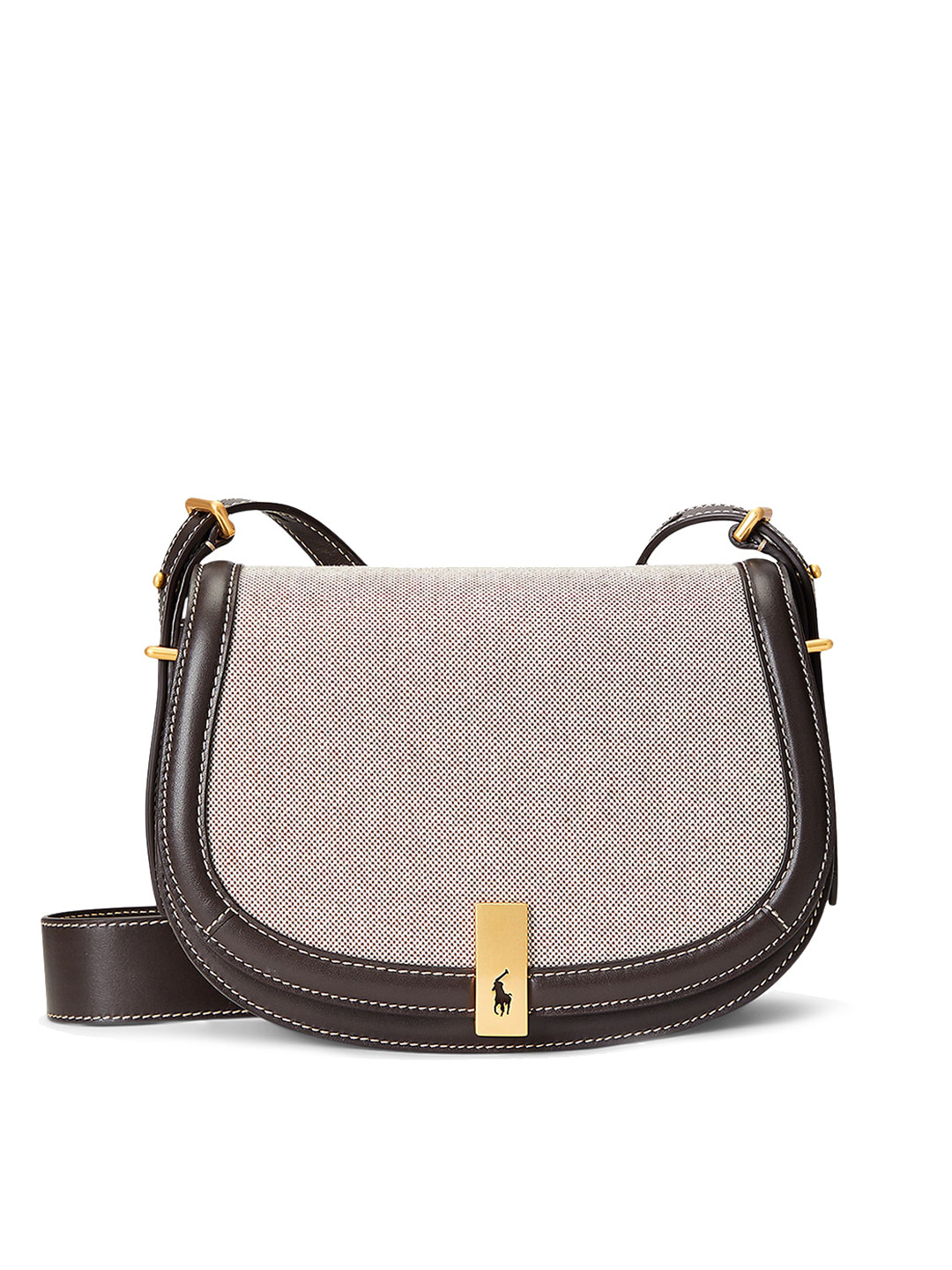 

Polo Ralph Lauren Textured Cotton Sling Bag, Brown
