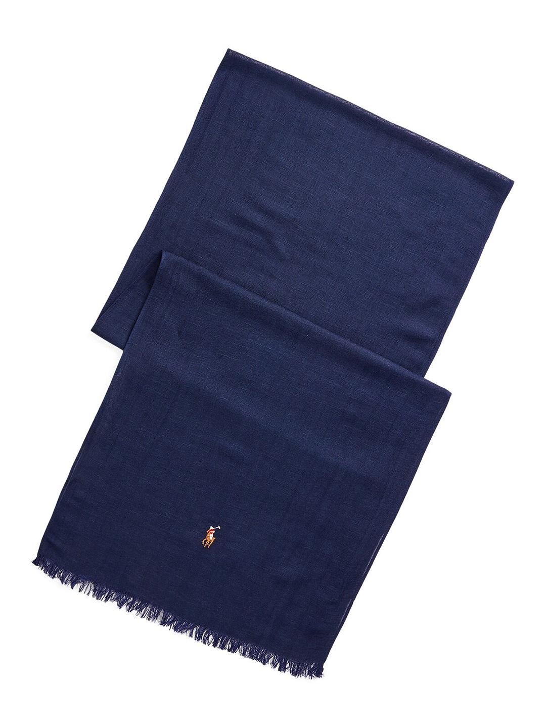 

Polo Ralph Lauren Men Washed Logo Embroidered Scarves, Navy blue