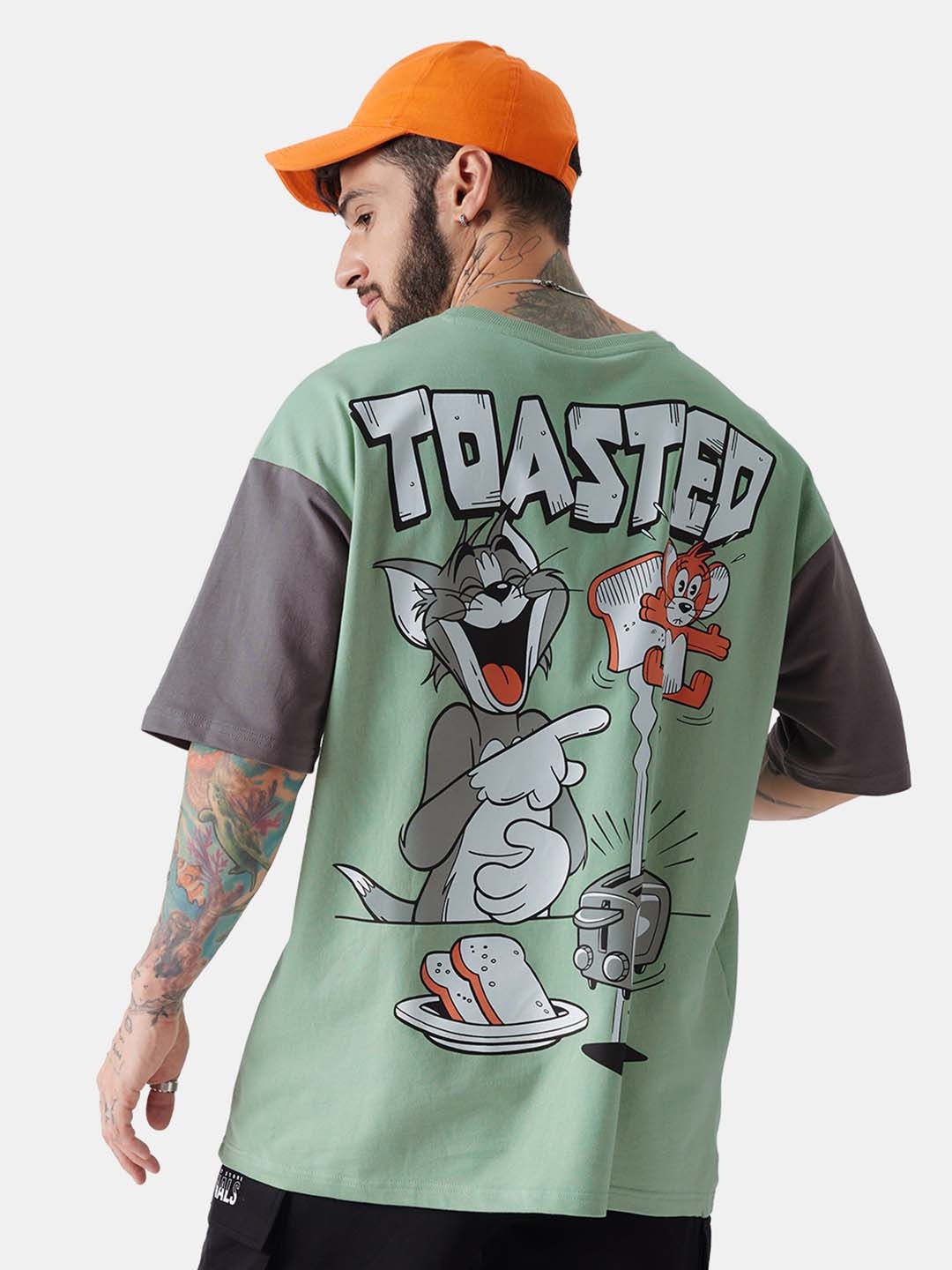 

The Souled Store Pockets Loose T-shirt, Lime green