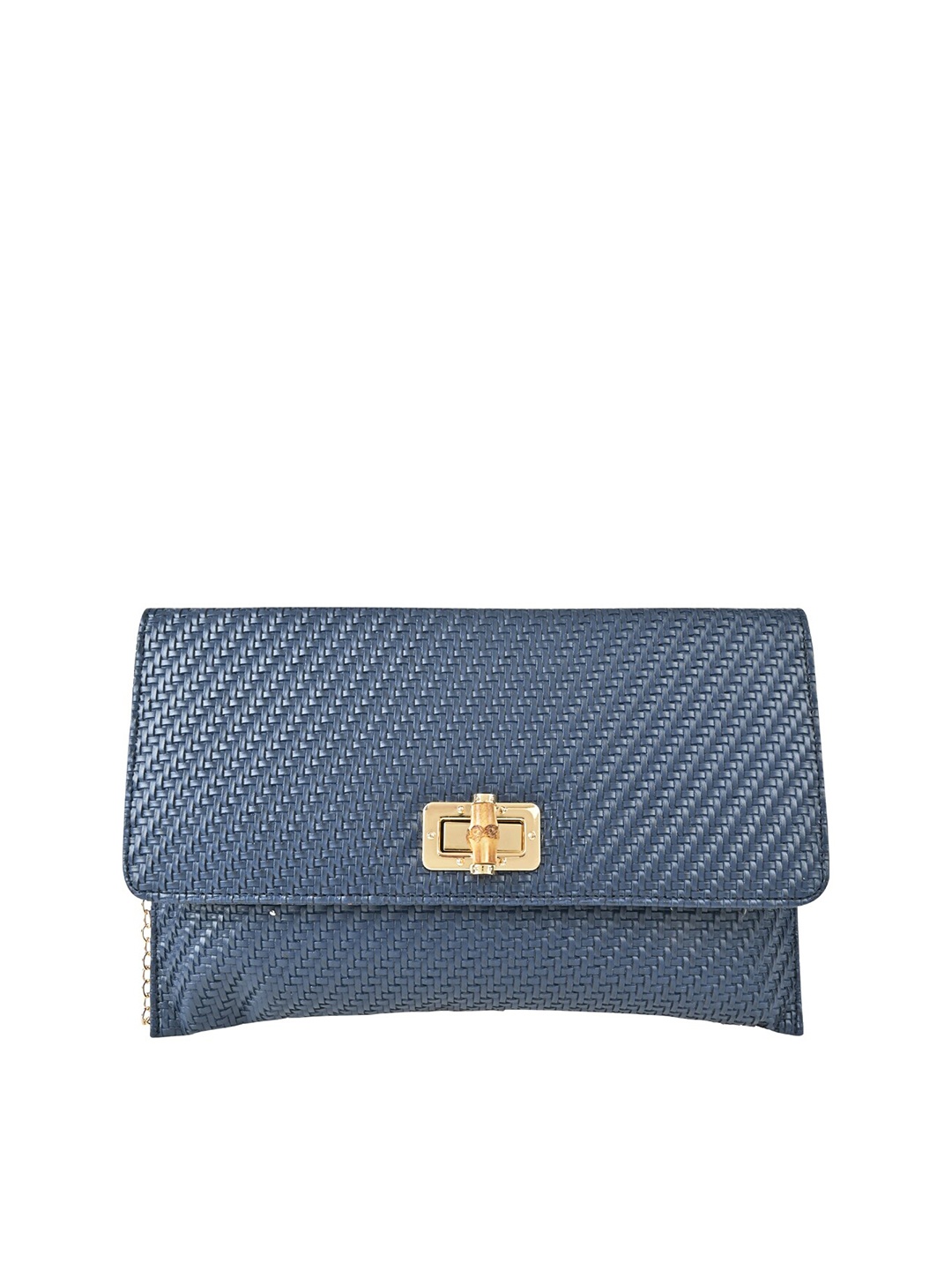 

Rocia Textured PU Purse Clutch, Navy blue