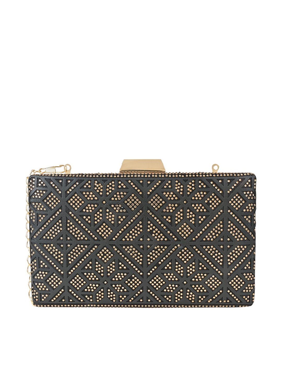 

Rocia Embellished Purse Clutch, Gold