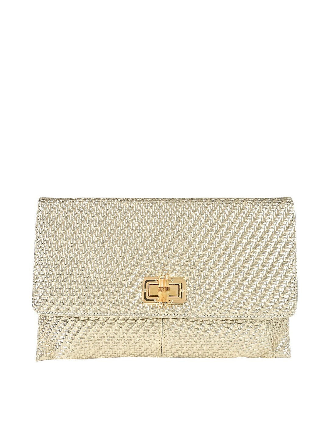 

Rocia Textured Envelope Clutch, Cream