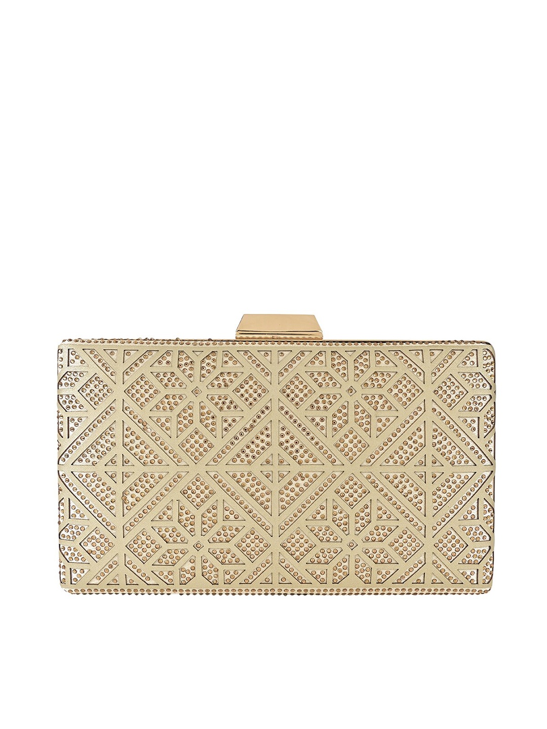 

Rocia Embellished Purse Clutch, Beige