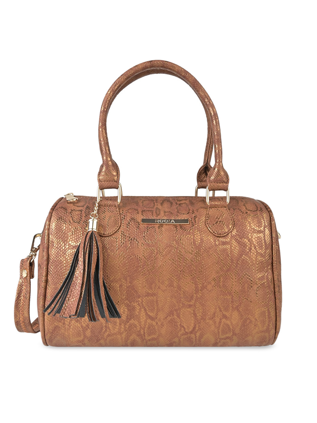 

Rocia PU Shopper Tasselled Handheld Bag, Brown